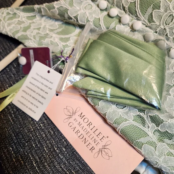 Mori Lee Madeline Gardner Formal Evening Lace Bridesmaid Wedding Fancy Full - Picture 11 of 16